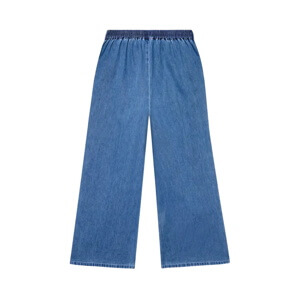 Mint Velvet Indigo Scallop Trim Wide Jeans